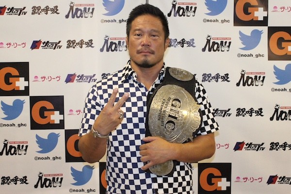 【ノア】<6.26後楽園でV3戦>5.29後楽園でGHCヘビーV2に成功!杉浦貴一夜明け会見