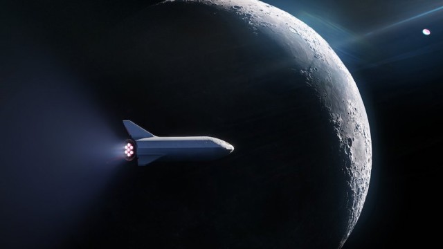 スペースX初の月周回旅行を発表 巨大ロケット「BFR」使用