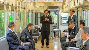 「ぬれ煎餅」好調！3期連続で黒字　臨時列車で銚子電鉄の株主総会