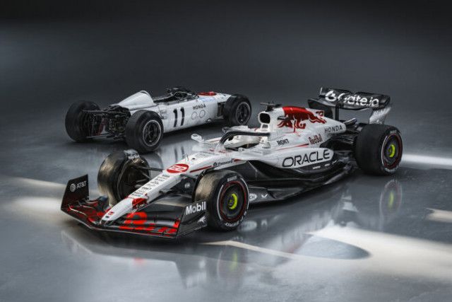 レッドブル、F1日本GP特別カラーリングを発表。ホンダF1初優勝