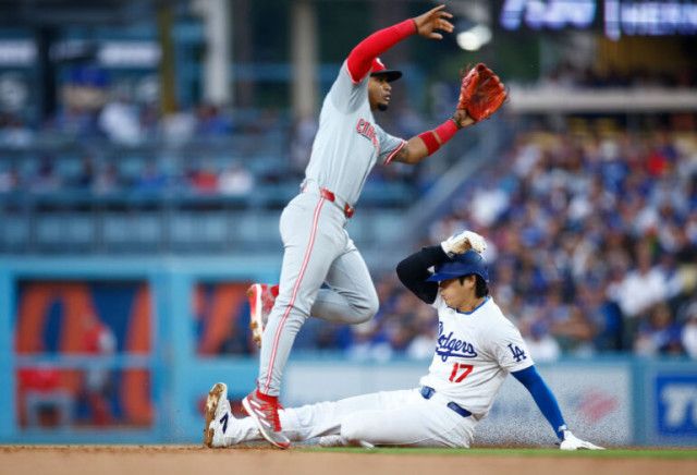ドジャース・大谷翔平、無安打に終わるも6試合連続出塁　牽制球直撃ものともせず今季11個目盗塁成功