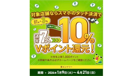 4月21日まで開催！ 三井住友カードのスマホのタッチ決済で10％還元！（BCN＋R）｜ｄメニューニュース（NTTドコモ）