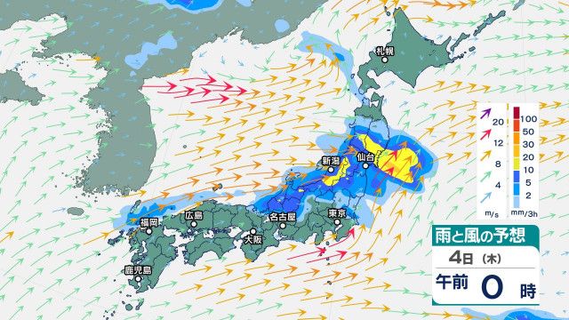 北陸では5日〜6日にかけて“警報級大雨”の恐れ　中国や北陸などで大気の状態が非常に不安定に　西日本や沖縄・奄美では猛暑に…【今後の雨・風のシミュレーション】