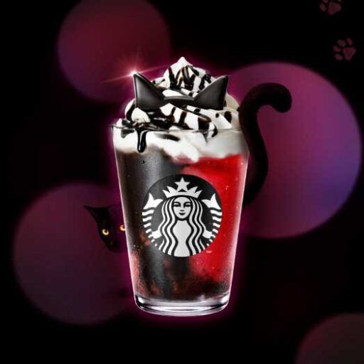 スターバックス　ハロウィン　黒猫 スタバ新作・グッズ】黒猫が超キュート！ ハロウィン2024年