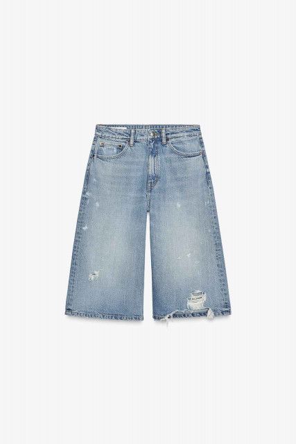 今買うなら【ZARA】！ トレンド感満載♡「デニムハーフパンツ