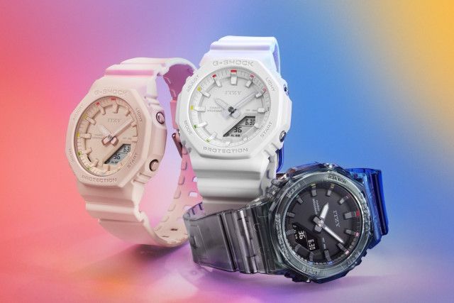 G-SHOCK×「ITZY」コラボ腕時計、ロゴ＆ライトリングカラーのインデックスを配した文字板（ファッションプレス）｜ｄメニューニュース（NTTドコモ）