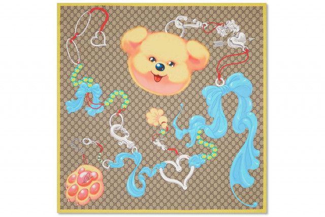 SALE！】GUCCI グッチ スカーフ シルク100％ アニマル柄 ホース