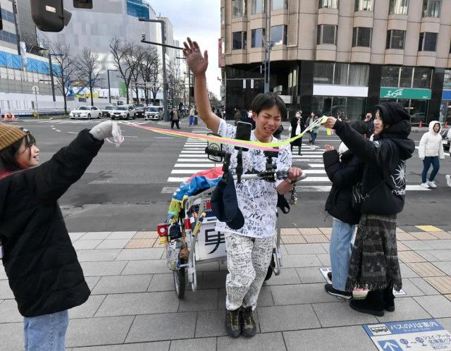 リヤカーで北海道一周達成（北海道新聞）｜ｄメニューニュース（NTTドコモ）