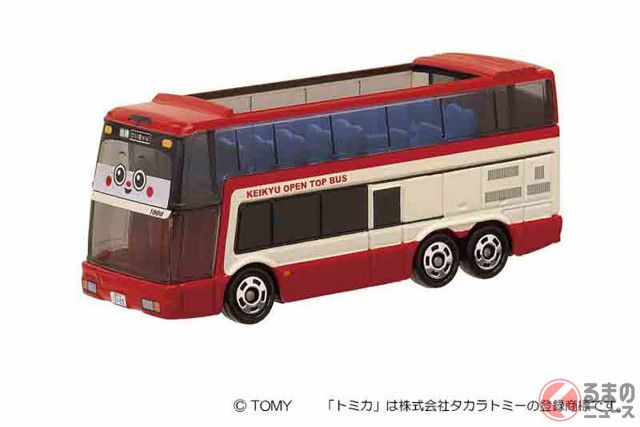 “電車カラー”の屋根なし2階建てバスがトミカ化！「KEIKYU OPEN TOP BUS」2日から順次発売