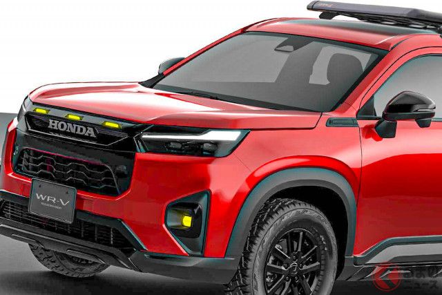 ホンダが超タフ顔「新型コンパクトSUV」初公開！ アンダー250万円の「WR-V」“光る黒グリル仕様”！  計12機種を一挙実車展示へ（くるまのニュース）｜ｄメニューニュース（NTTドコモ）