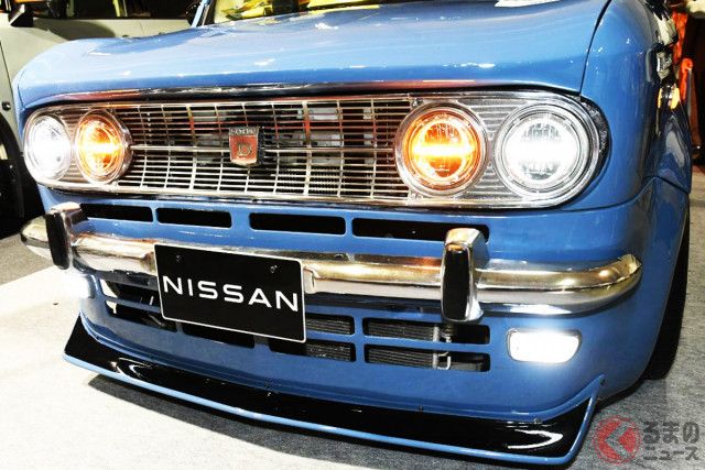 日産、謎の「ブルーバードワゴン!?」実車展示！ 丸目4灯のレトロ顔に注目！  京都校手掛ける「SETO」とは（くるまのニュース）｜ｄメニューニュース（NTTドコモ）