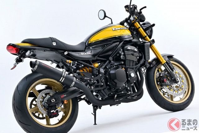 ネオクラシック」バイクの傑作！ カワサキ「Z900RS」“フルカスタム”車両登場！ 漆黒ブラック×鮮烈イエローボディが”渋い”！  ストライカーワークスから発売（くるまのニュース）｜ｄメニューニュース（NTTドコモ）