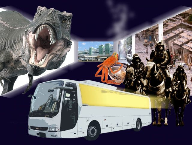 XRバス、福井が来年夏に導入へ　車窓に恐竜や戦国時代の映像