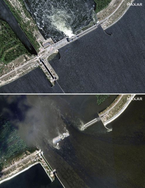 洪水、ロシア占領地で被害深刻　6人死亡、巨大ダム決壊で