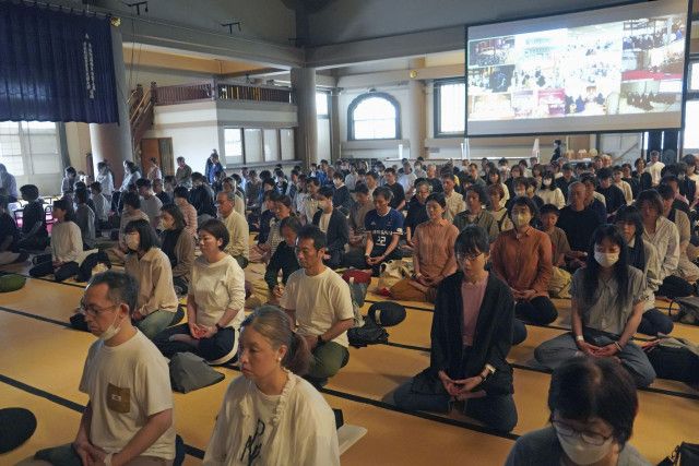 1000人が世界で同時に座禅　能登地震被災の寺も参加
