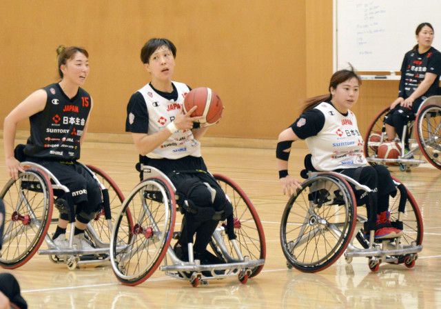 車いすバスケ女子練習公開　北田「番狂わせを起こす」
