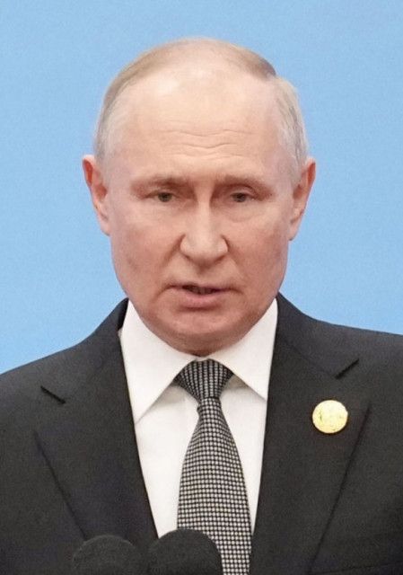 現在の前線維持で停戦用意　プーチン大統領、ロイター報道