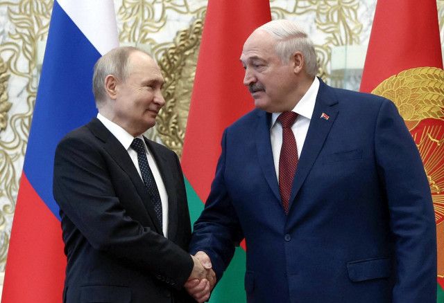 ロシアがベラルーシと安保協力強化　プーチン大統領、核で欧米けん制