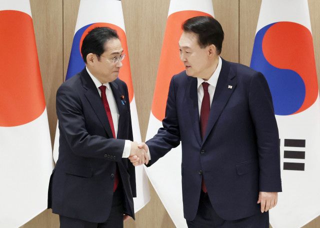 日韓国交60周年へ関係強化　首脳会談、対北朝鮮で連携