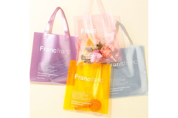 税込み1000円【フランフラン】Francfrancが「クリアトートバッグ」全8色投入　トレンドカラーがそろい踏み