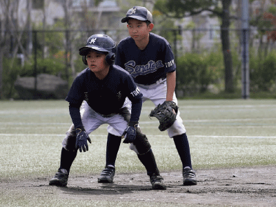 選手大きくリードを