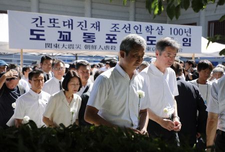 都知事選候補者、追悼文どうする？　関東大震災の朝鮮人犠牲者式典