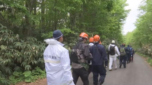タケノコ採りの４２歳男性行方不明　捜索３日目も見つからず　岩手・岩泉町の山林