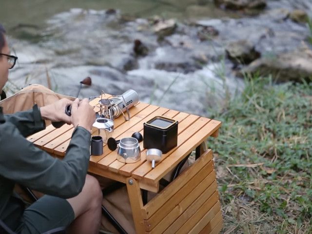 癒やし】タイの大自然でソロキャンプ！ 川辺で楽しむ“朝のカフェラテ