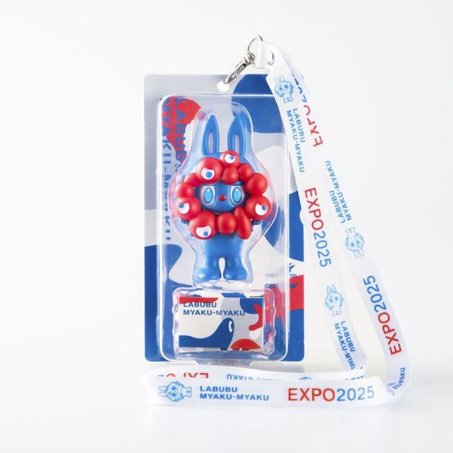 LABUBU MYAKU-MYAKU ラブブ ストラップ付フィギュア ラブブ×ミャクミャク」コラボ! ストラップ付きフィギュア発売
