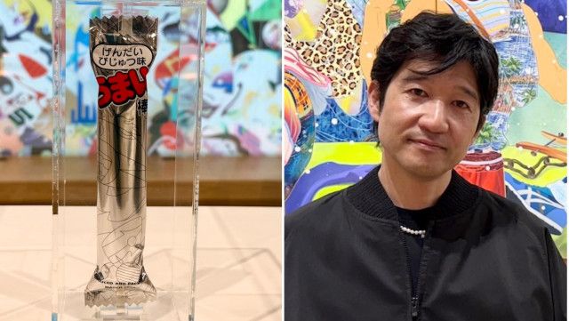 10万円「うまい棒」販売 現代美術家の松山智一さんとやおきん