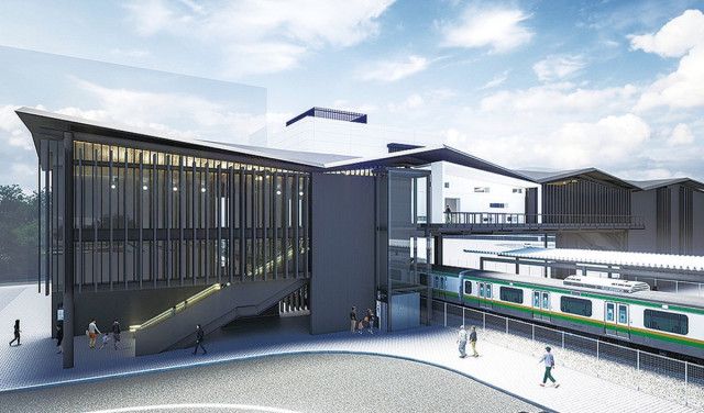 「村岡新駅」今秋にも着工 32年頃開業へ県など４者協定〈鎌倉市〉