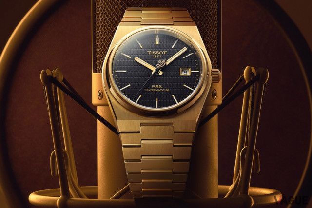 強烈なゴールドの輝きに端正なブラックのダイヤル！ 手の届くスイス時計ティソの名品「PRX」に華やかなモデルが仲間入り
