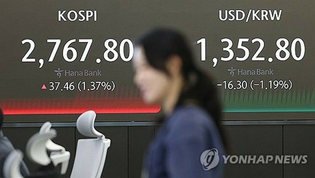 韓国総合株価指数が続伸　０．８３％高