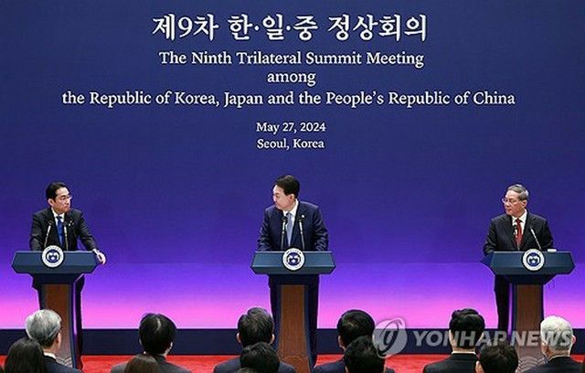 韓中日首脳会談　尹大統領「域内平和のためには北非核化への努力重要」