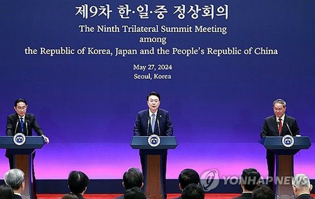 韓中日首脳　共同宣言に「非核化目標」盛り込めず＝北衛星でも温度差