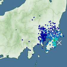 千葉県で震度4　津波の心配なし