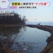 琵琶湖に謎の道 原状回復応じる意向