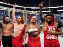 【WWE】“名誉兄弟”ゼインが“盟友”オーエンズへのローブロー攻撃！ブラッドラインが男子ウォーゲームズ戦を制す