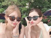 ダレノガレ明美がプールへ💕「着いて5秒で全身水かけられました！笑」