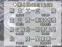 夏の高校野球　関東第一が初戦突破　第６日第４試合