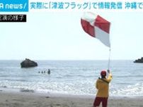 津波警報を旗で伝える「津波フラッグ」 沖縄県の7海岸で使用
