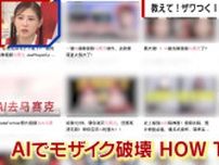 日本のアダルトコンテンツが“モザイク破壊”されて中国の闇マーケットで大人気 専門家は「比較的簡単」な技術と説明