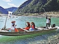 「川の世界遺産」熊野川で川舟下り　今年の定期運航始まる、和歌山