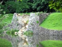 彦根城の米蔵水門石垣、一部崩壊　国宝天守の西側、大雨影響か