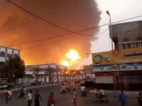 イスラエル軍、イエメンの港空爆　大規模火災、ドローン攻撃に報復か