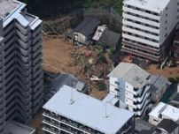 避難周知、松山市長「ラインで広報した」　3人死亡の松山城土砂崩れ