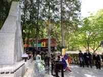 信楽高原鉄道事故33年　法要の僧侶が誓う「風化を防ぎたい」