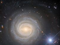 中心が明るく輝く棒渦巻銀河NGC 3783　ハッブル宇宙望遠鏡が撮影