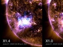 5月29日〜6月1日に発生した4つの大規模な太陽フレア