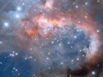 輝線星雲「RCW 7」のクローズアップ　ハッブル宇宙望遠鏡が撮影